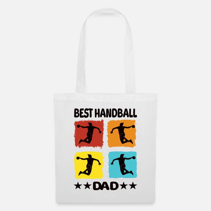 Best Handball Dad - Stoffbeutel - Weiß