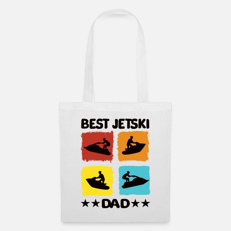 Best Jetski Dad - Stoffbeutel - Weiß