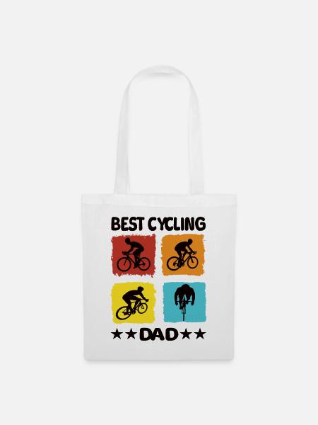 Best Cycling Dad - Stoffbeutel - Weiß