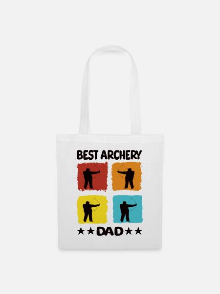 Best Archery Dad - Stoffbeutel - Weiß