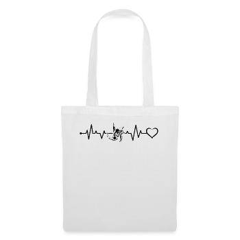 Judo Heartbeat Heart Judo Fighter - Tote Bag - white - Front