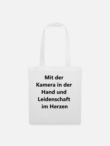 Geschenk für Fotoliebhaber - Stoffbeutel - Weiß