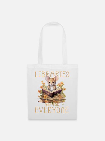 Bibliotheken Sind Für Alle Da Bibliothekar - Stoffbeutel - Weiß