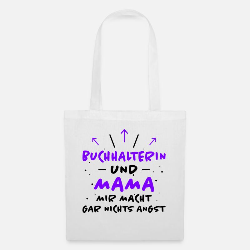 Buchhalterin Spruch Lustiges Buchhalterin Geschenk - Stoffbeutel - Weiß
