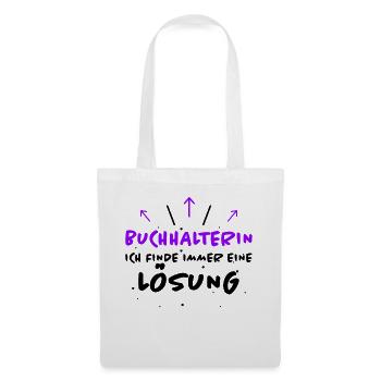 Buchhalterin Spruch Lustiges Buchhalterin Geschenk - Stoffbeutel - Weiß - Vorne