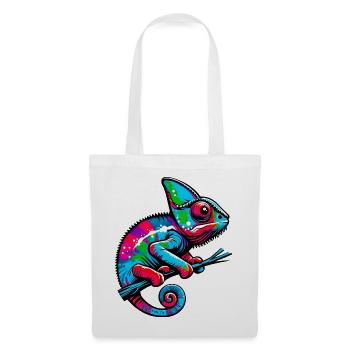 Caméléon - Sac en tissu - blanc - Devant