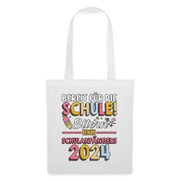 Parents Écolier École primaire Première classe Inscription - Sac en tissu - blanc - Devant