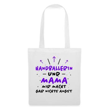 Handballerin Spruch Lustiges Handballerin Geschenk - Stoffbeutel - Weiß - Vorne