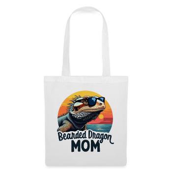 Bearded Dragon Saying Mom Funny Bearded Dragon Gift - Tote Bag - white - Front