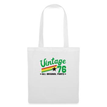 1976 Birthday Vintage All Original Parts No III - Tote Bag - white - Front