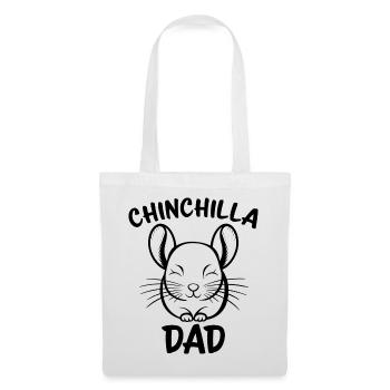 Chinchilla disant papa drôle Chinchilla cadeau - Sac en tissu - blanc - Devant
