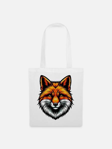 Fuchs - Stoffbeutel - Weiß
