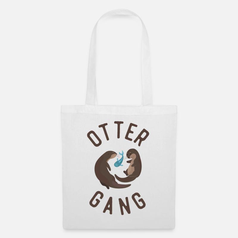 Otter Otter Gang - Stoffbeutel - Weiß