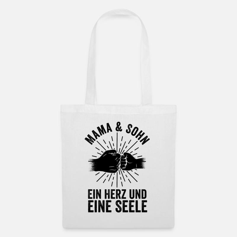 Mutter Mama Und Sohn - Stoffbeutel - Weiß