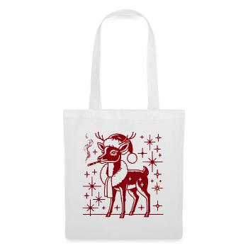 Maman renne de Noël - Sac en tissu - blanc - Devant