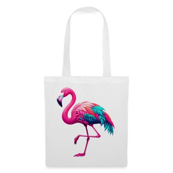 Flamant - Sac en tissu - blanc - Devant