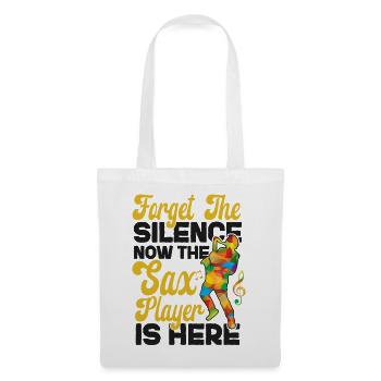 Saxophones Forget The Silence Now - Tote Bag - white - Front