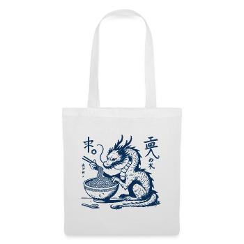 Funny Ukiyo-E Ramen Dragon Streetwear Retro - Tote Bag - white - Front