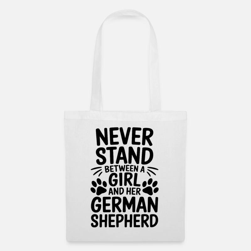 Deutscher Schäferhund Spruch Schäferhund Geschenk - Stoffbeutel - Weiß