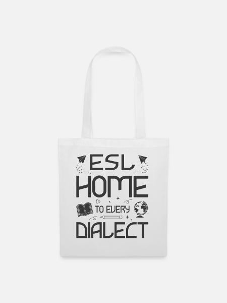 ESL-Lehrer ESL Unterricht - Stoffbeutel - Weiß