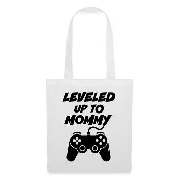 Levelled up to Mommy - Tote Bag - white - Front