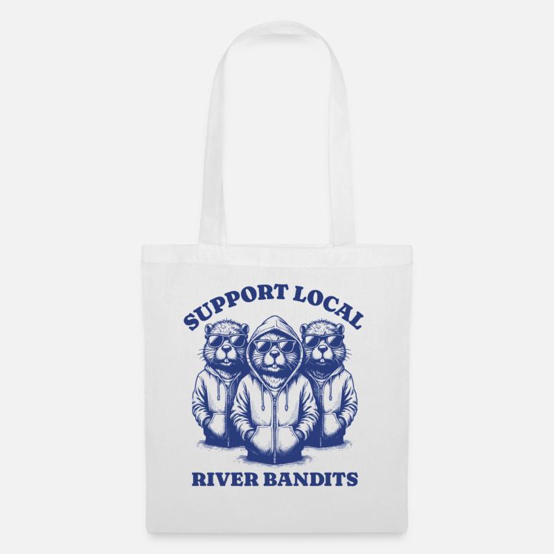 beaver Lovers - Support Local river bandits - Stoffbeutel - Weiß