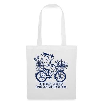 Courrier de Pâques Bunny Retro Delivery Crew - Sac en tissu - blanc - Devant