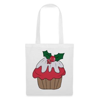 Weihnachtsmuffin - Stoffbeutel - Weiß - Vorne