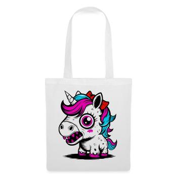 Neon Unicorn - Tote Bag - white - Front
