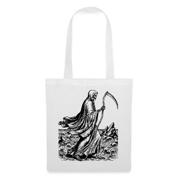Grim reaper with scythe at the sea  - Tote Bag - white - Front