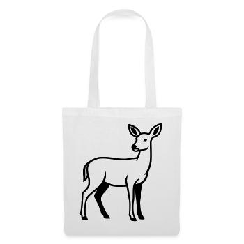 Club de chasse de chasseurs de silhouettes de cerfs Forêt forestière - Sac en tissu - blanc - Devant
