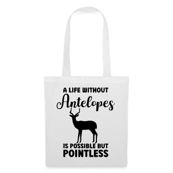 Antelope Humor Wildlife Safari - Tote Bag - white - Front