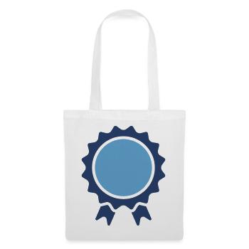 Achievement Award Badge Ribbon Design - Tote Bag - white - Front