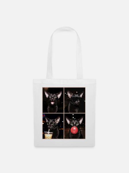 Katzen Orientalisch Kurzhaar Katze - Stoffbeutel - Weiß