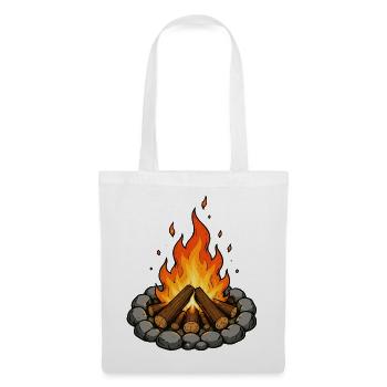 lagerfeuer - Stoffbeutel - Weiß - Vorne