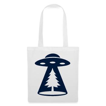 Ufo Entfuehrung Wald Icon - Stoffbeutel - Weiß - Vorne