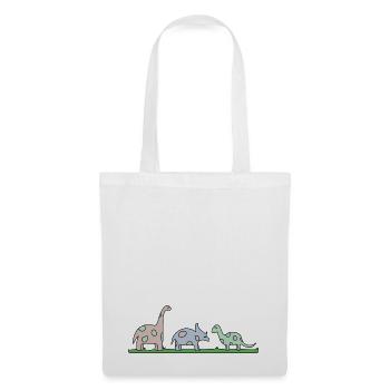 Dino - Stoffbeutel - Weiß - Vorne
