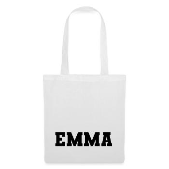 Nom - Emma - Sac en tissu - blanc - Devant