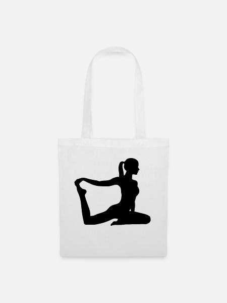 Fitness Pilates Aerobic - Stoffbeutel - Weiß