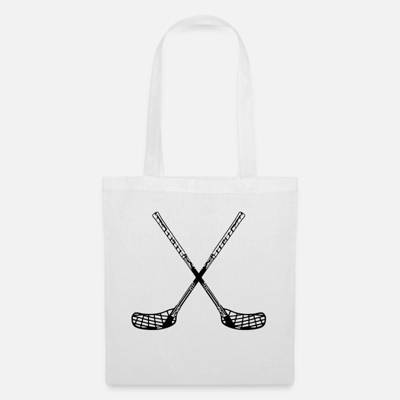 Floorball Sticks - Tote Bag - white
