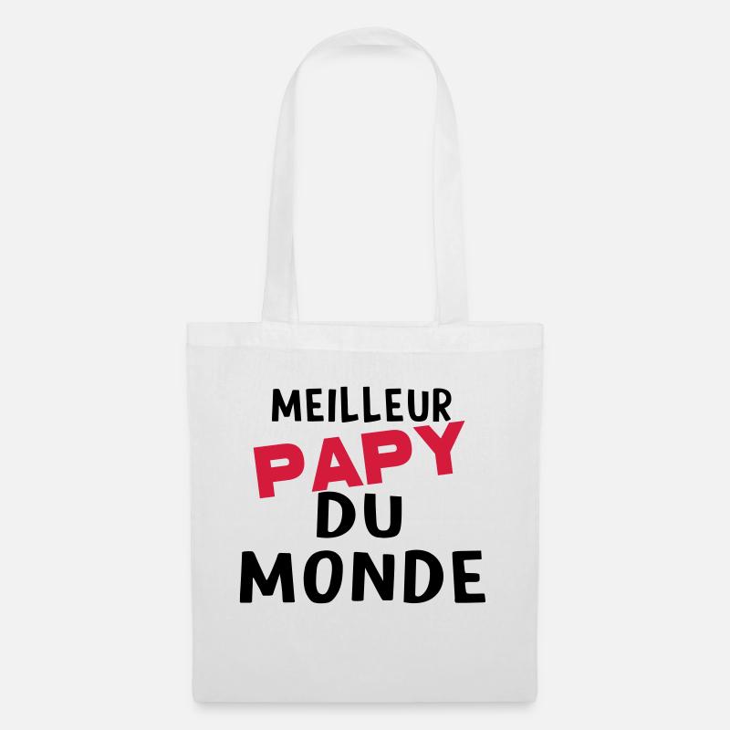 meilleur papy dU MONDE - Sac en tissu - blanc