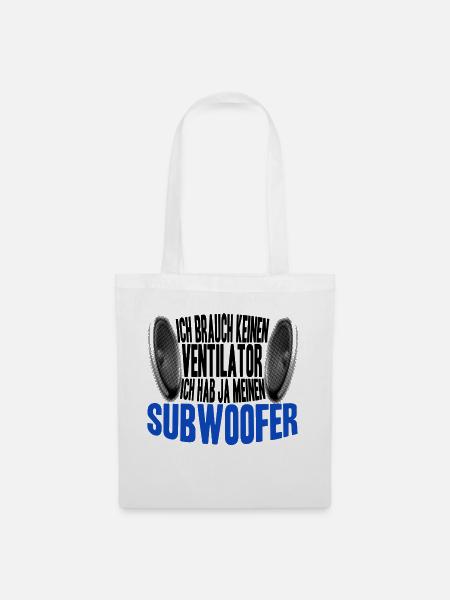 Subwoofer - Stoffbeutel - Weiß