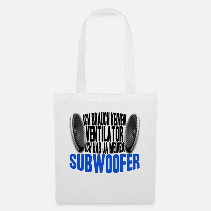Subwoofer - Stoffbeutel - Weiß