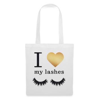I love my Lashes - Tote Bag - white - Front