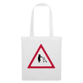attention pensioners - Tote Bag - white - Front