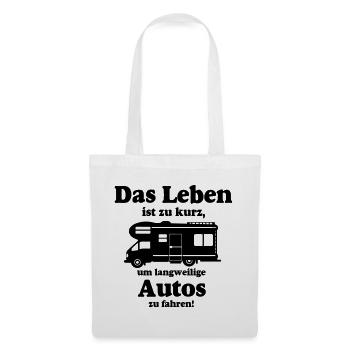 Wohnmobil,Camping,Fun Shirt,Wohnmobil Leben(25) - Stoffbeutel - Weiß - Vorne
