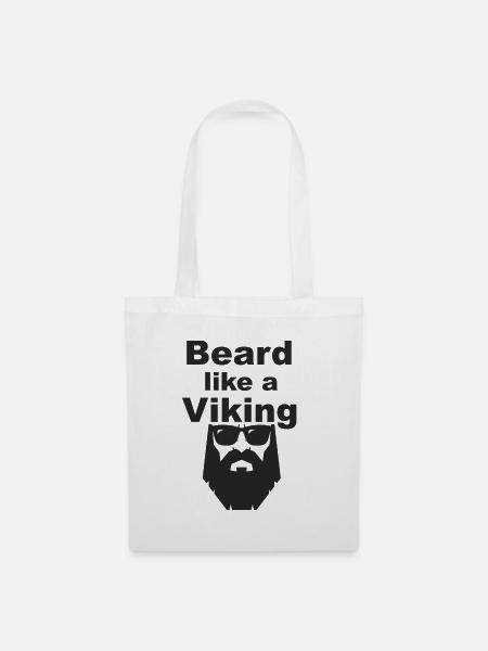 Viking Beard - Stoffbeutel - Weiß