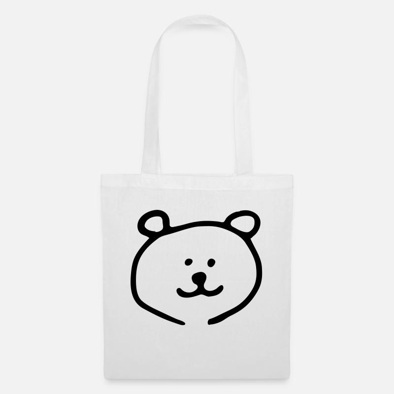 Bear Teddy - Tote Bag - white