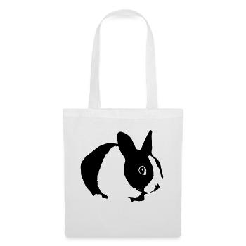 Cute Bunny Rabbit 01 - Stoffbeutel - Weiß - Vorne