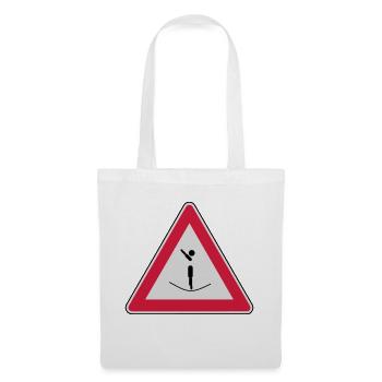 Vorsicht hier geht es hoch hinaus! - Tote Bag - white - Front